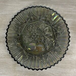 Indiana Glass Company 11 3/8" 'Pioneer' Carnival Glass Serving Tray, Vintage‎